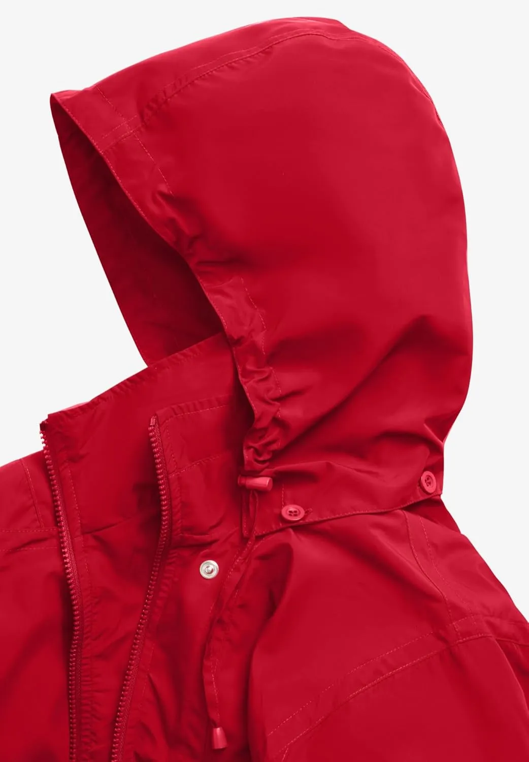 Woman Within Plus Size Fleece-Lined Taslon Anorak