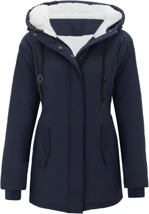 Women Plus Size Winter Overcoat Women's Jacket Thick Outwear Lined Hooded Coat Warm Trench Womens plus down