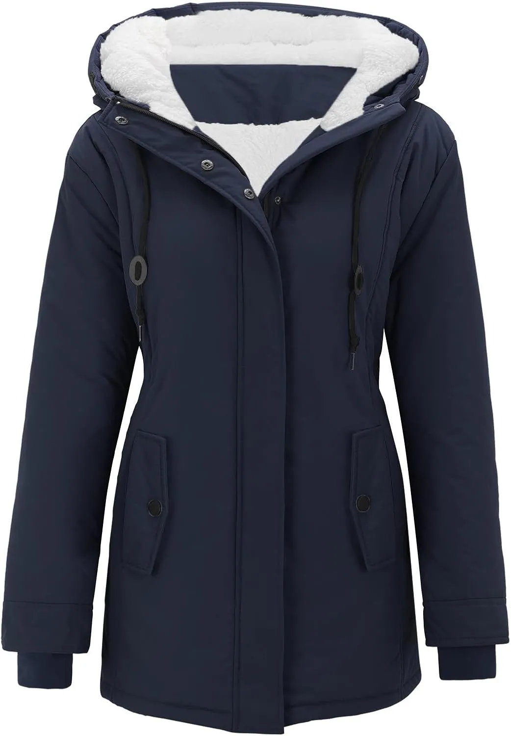 Women Plus Size Winter Overcoat Women's Jacket Thick Outwear Lined Hooded Coat Warm Trench Womens plus down