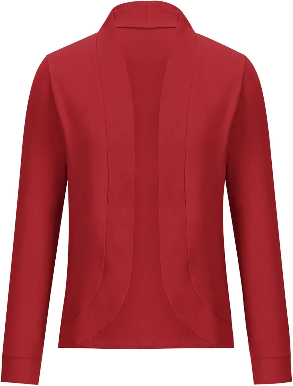 Womens Casual Blazers Long Sleeve Open Front Shrug Cropped Cardigan Jackets Fitted Work Office Knit Sweater Blazer