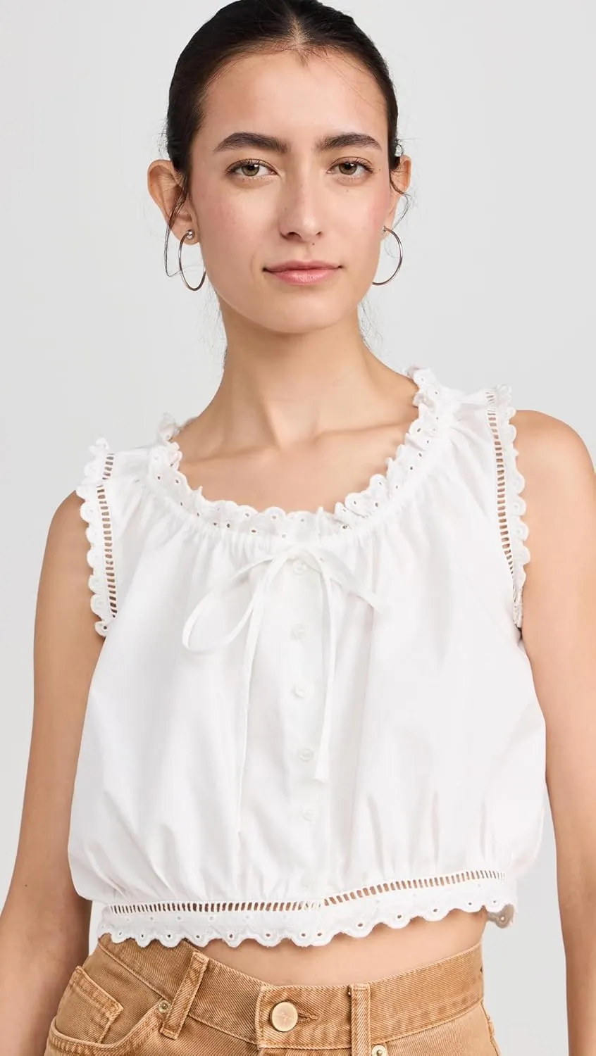 Women's Eyelet Cami Top
