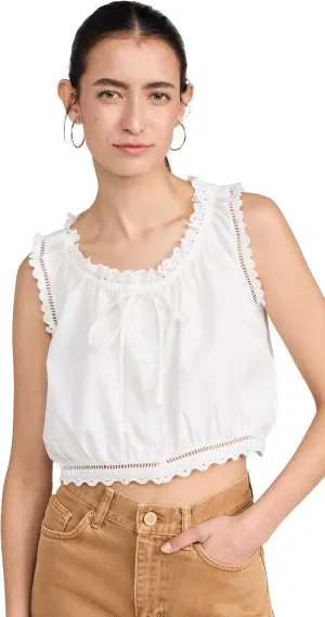 Women's Eyelet Cami Top