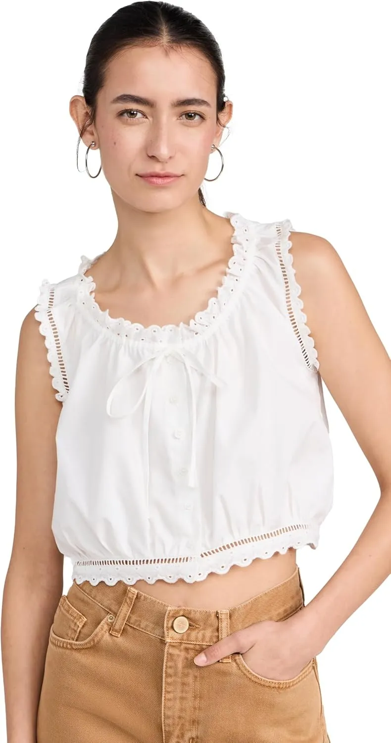 Women's Eyelet Cami Top