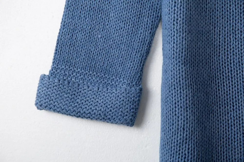 Womens Knitted Cardigan Sweaters Button up Hooded Cardigan Autumn Winter Chunky Long Sweater Open Front Coat Outerwear