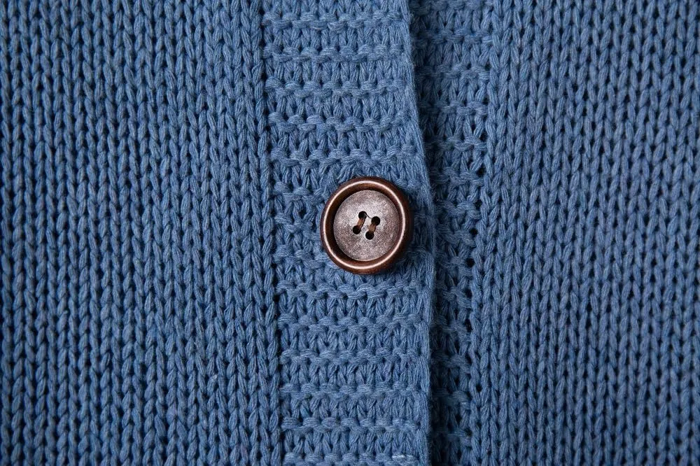 Womens Knitted Cardigan Sweaters Button up Hooded Cardigan Autumn Winter Chunky Long Sweater Open Front Coat Outerwear