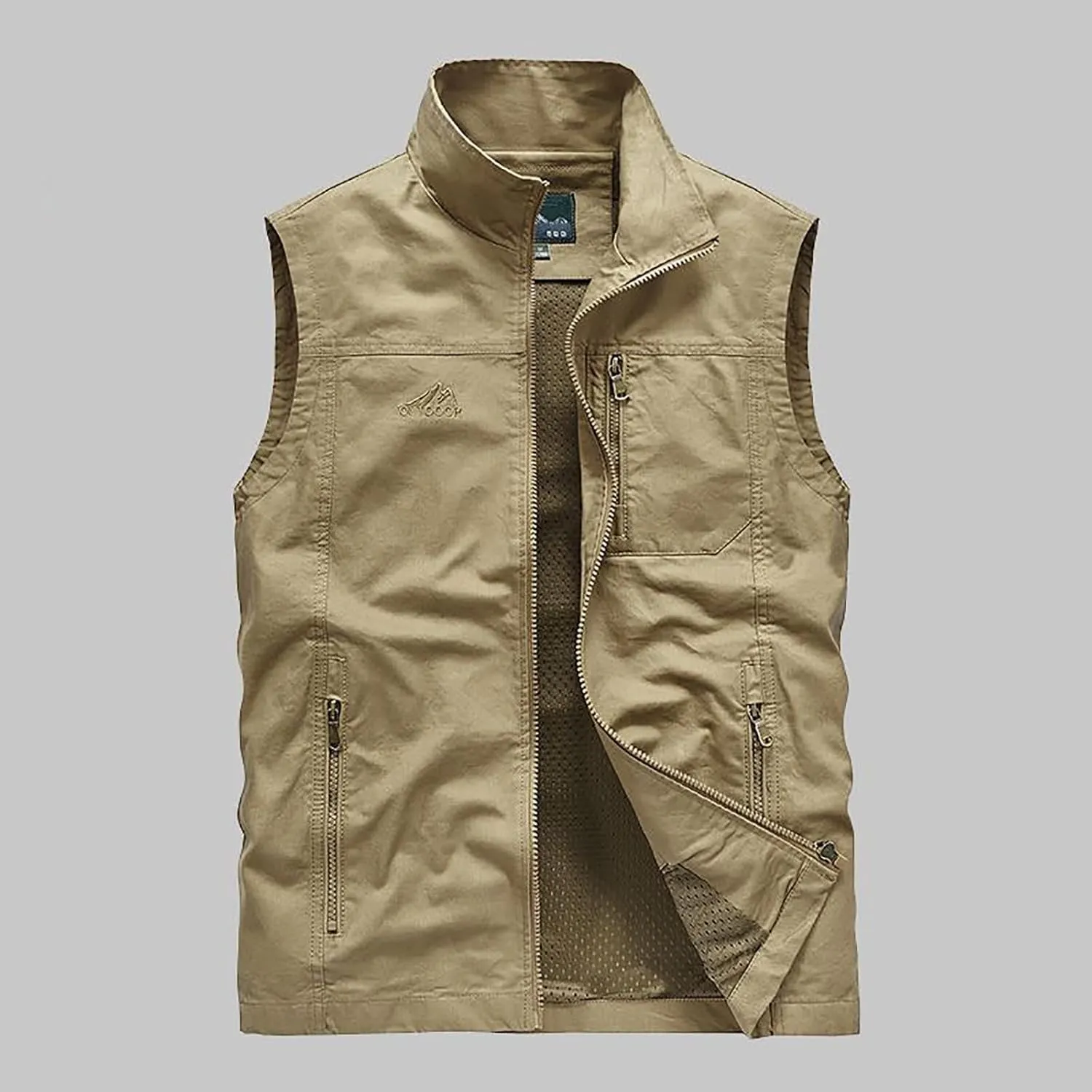Womens Outdoor Jackets Vests Casual Full Zipper Sleeveless Hiking Fishing Vests Utility Travel Safari Cargo Vest with Pockets