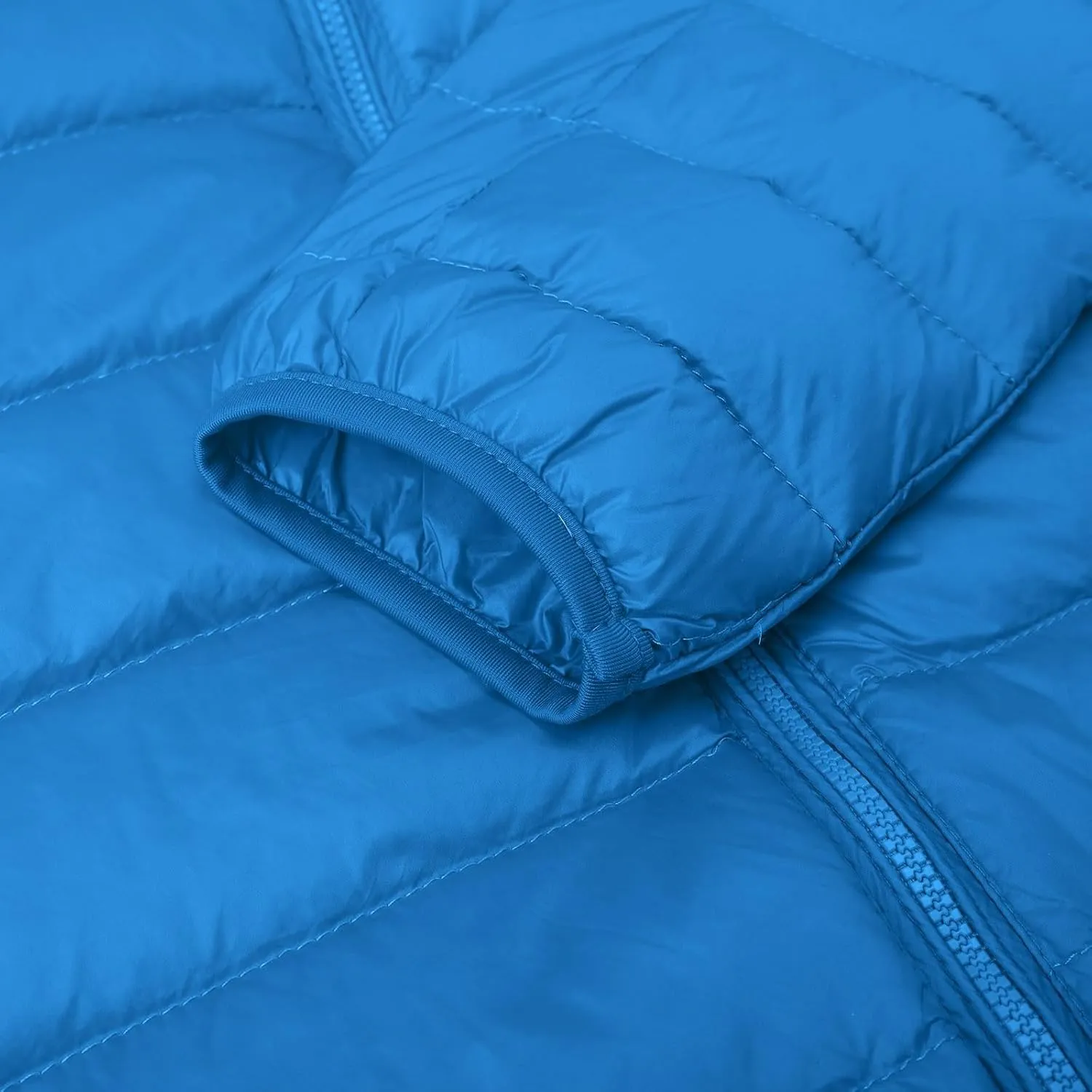 Women's Puffer Jacket Packable Quilted Lightweight Down Jacket Plus Size Short Bubble Coat Light Winter Hooded Coat