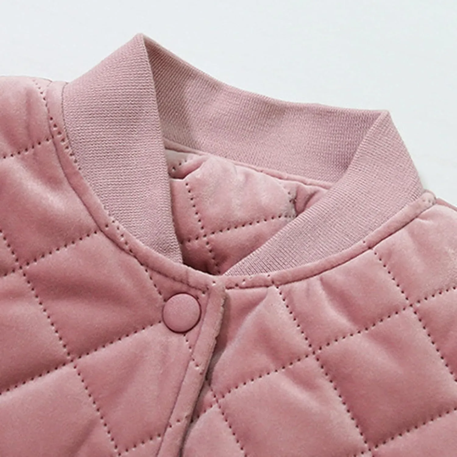 Womens Quilted Puffer Jackets Cotton Padded Button Down Coat Long Sleeve Zipper Outerwear 2024 Winter Outfits Clothes