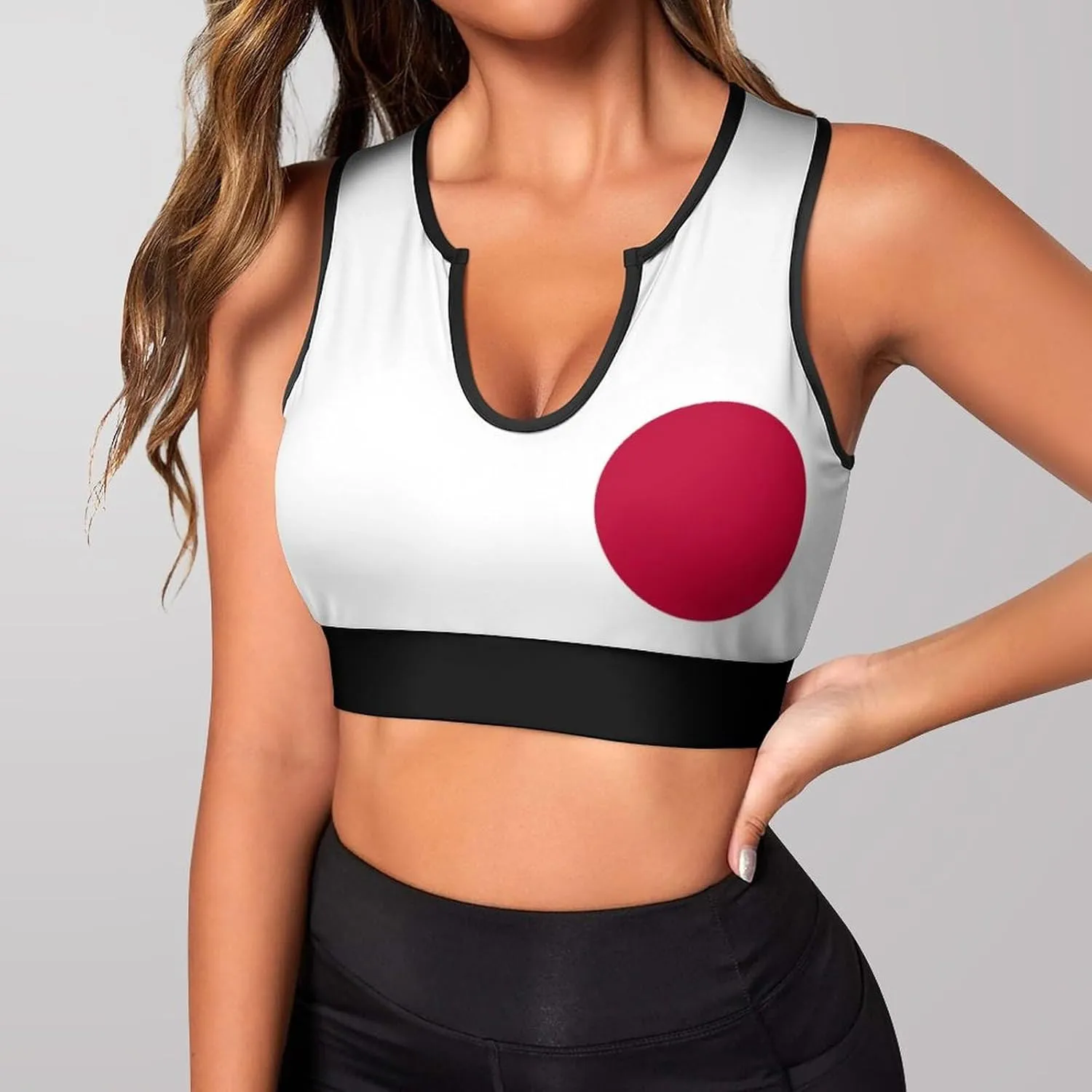Women's Sport Tank Top Sports Bra Workout Yoga Vest Chicago-City Flag Yoga Top