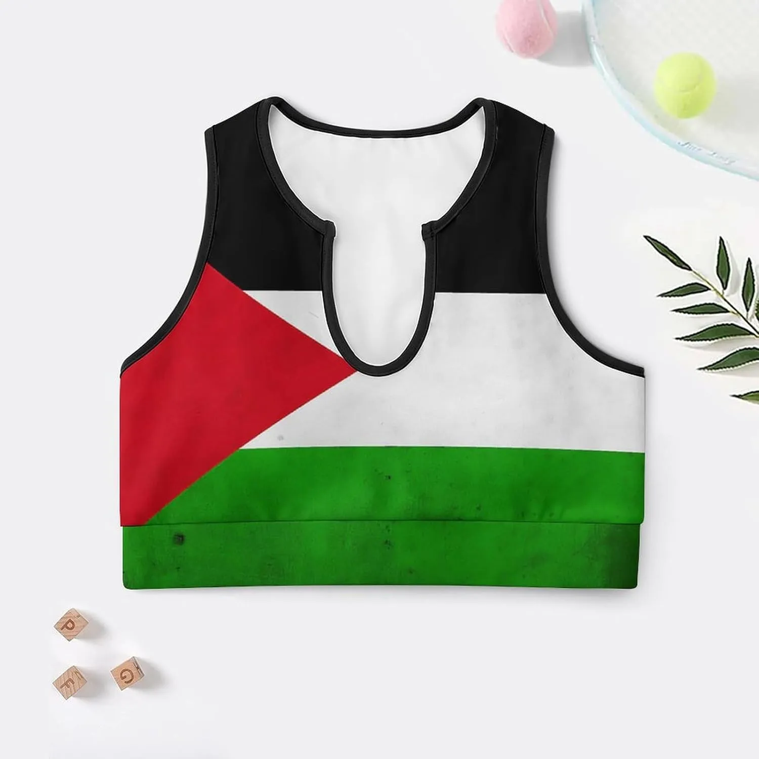 Women's Sport Tank Top Sports Bra Workout Yoga Vest Chicago-City Flag Yoga Top