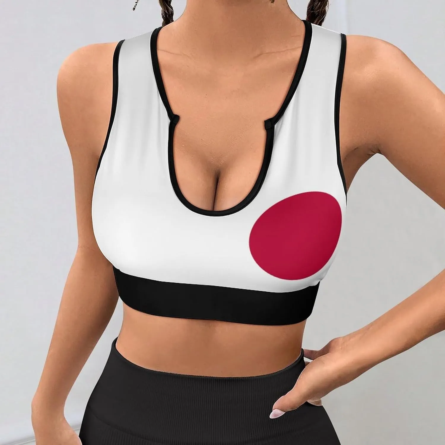 Women's Sport Tank Top Sports Bra Workout Yoga Vest Chicago-City Flag Yoga Top