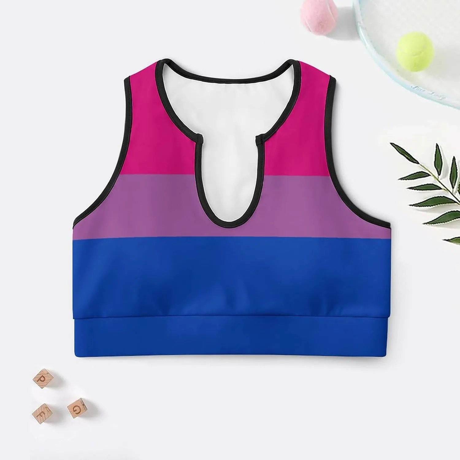 Women's Sport Tank Top Sports Bra Workout Yoga Vest Chicago-City Flag Yoga Top