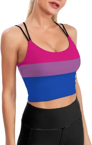 Women's Sport Tank Top Sports Bra Workout Yoga Vest Hungarian Flag Yoga Top