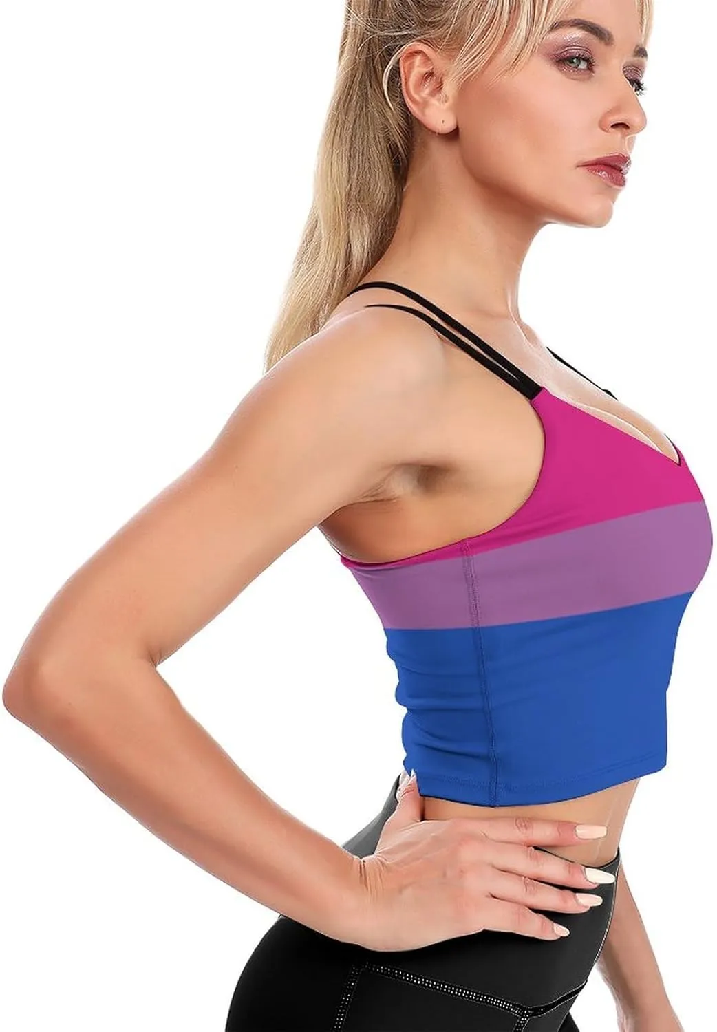 Women's Sport Tank Top Sports Bra Workout Yoga Vest Hungarian Flag Yoga Top