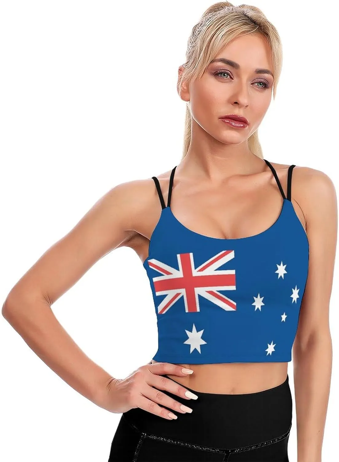 Women's Sport Tank Top Sports Bra Workout Yoga Vest Hungarian Flag Yoga Top