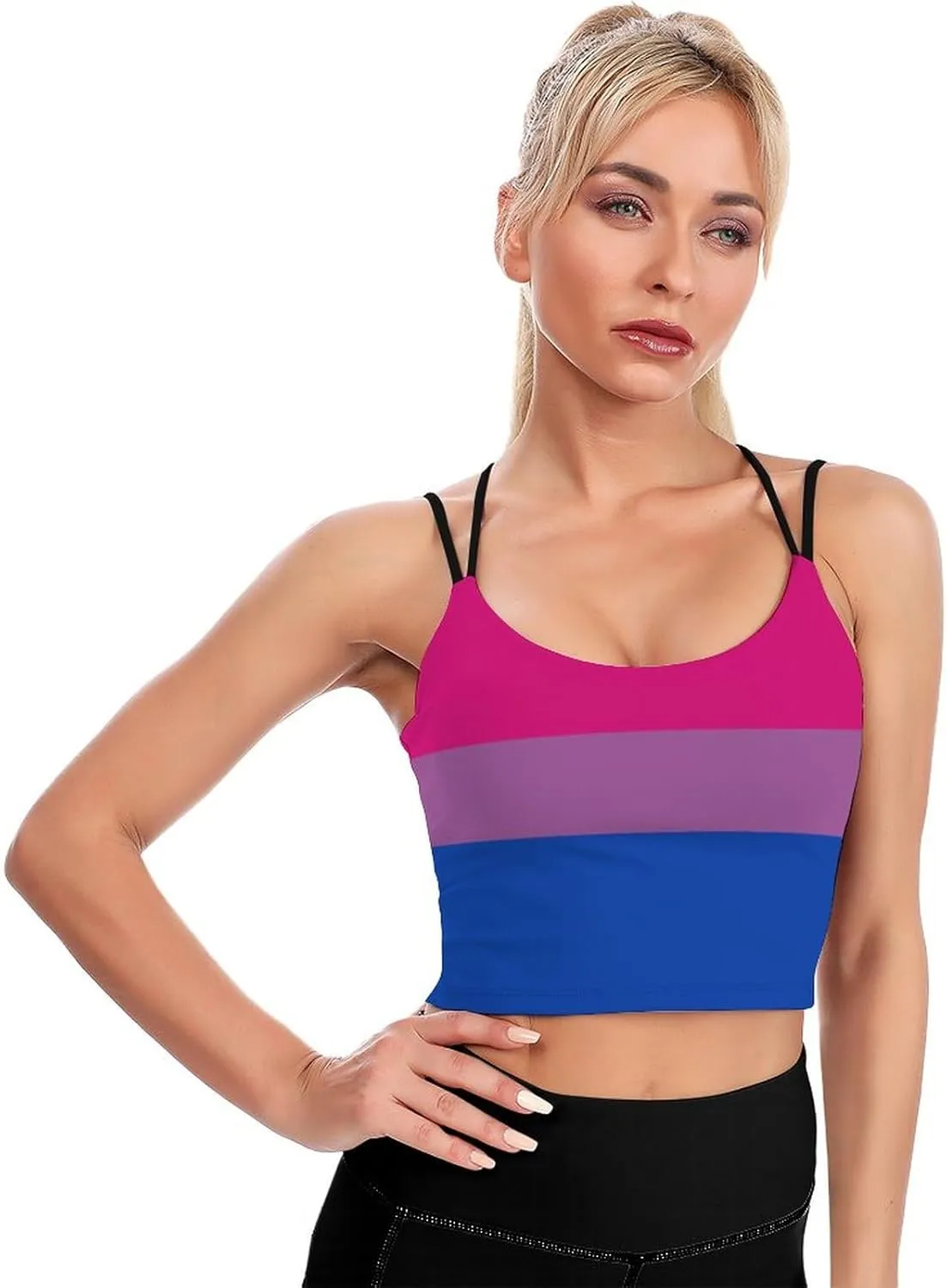 Women's Sport Tank Top Sports Bra Workout Yoga Vest Hungarian Flag Yoga Top