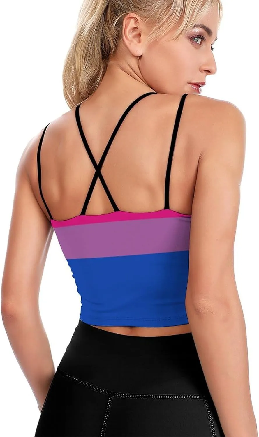 Women's Sport Tank Top Sports Bra Workout Yoga Vest Hungarian Flag Yoga Top