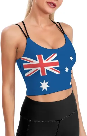 Women's Sport Tank Top Sports Bra Workout Yoga Vest Hungarian Flag Yoga Top
