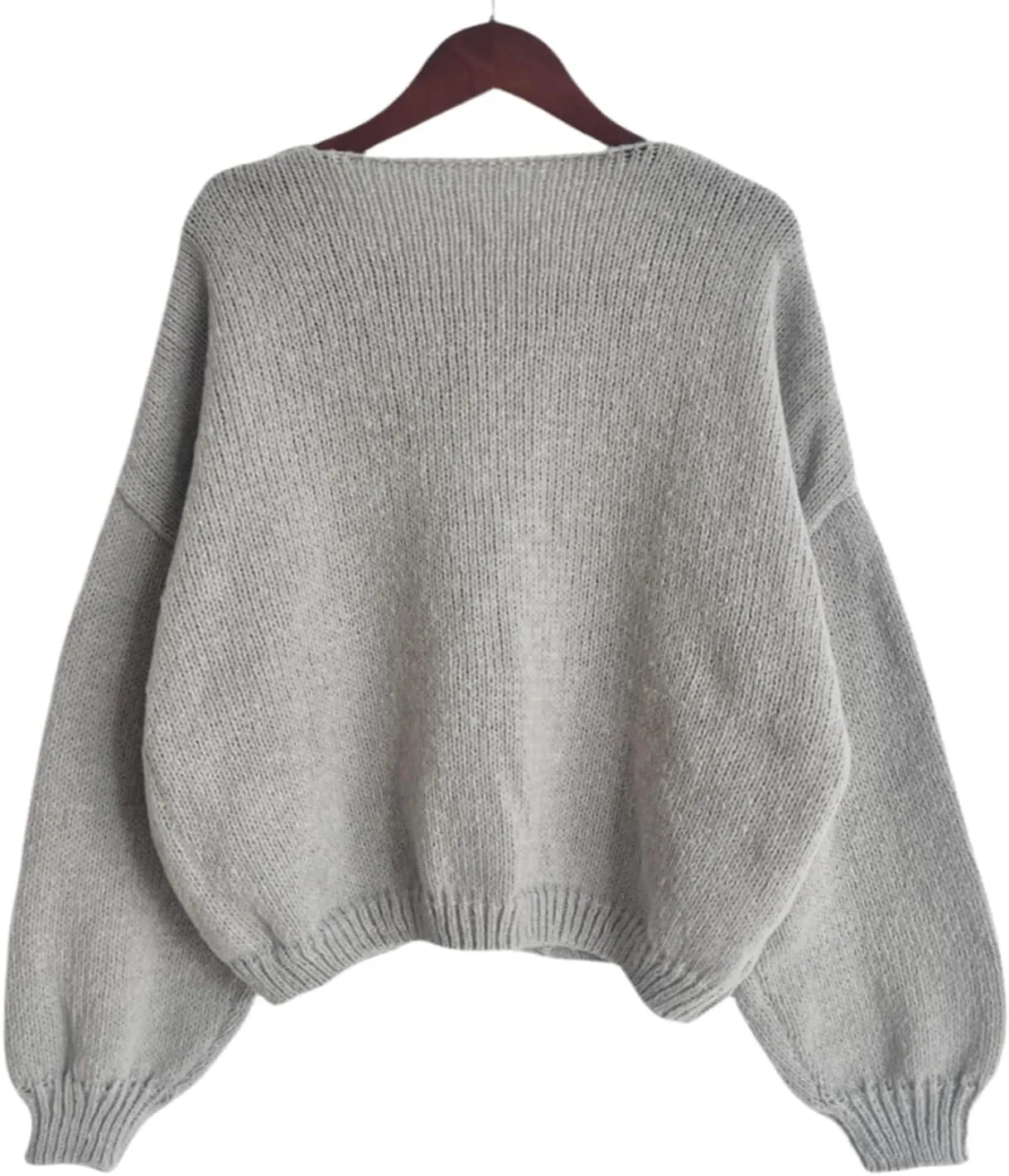 Womens V Neck Cardigan Sweater Bows Tie Open Front Chunky Knitwear Lightweight Coats