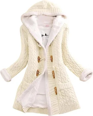 Women's Winter Down Coat Thicken Fleece Parka Wool Coat Warm Cotton Coat Women's Coat Quilted Parka Jacket Puffer