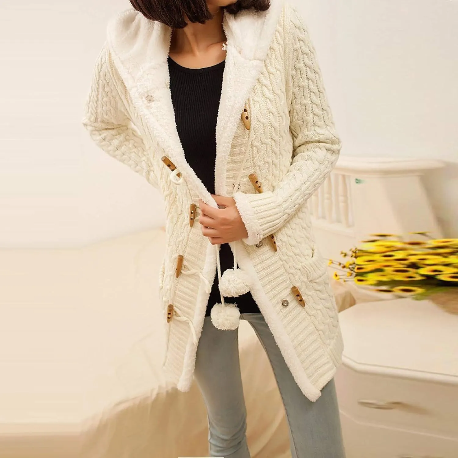 Women's Winter Down Coat Thicken Fleece Parka Wool Coat Warm Cotton Coat Women's Coat Quilted Parka Jacket Puffer