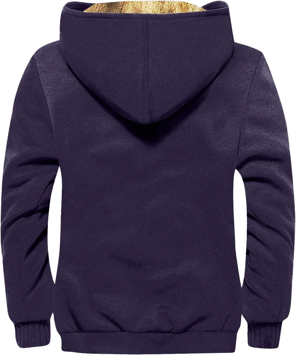 XIAXOGOOL Jackets For Men Hoodie Big And Tall Winter Sherpa Lined Jacket Mens Heavyweight Fleece Warm Trucker Hoodies Coat