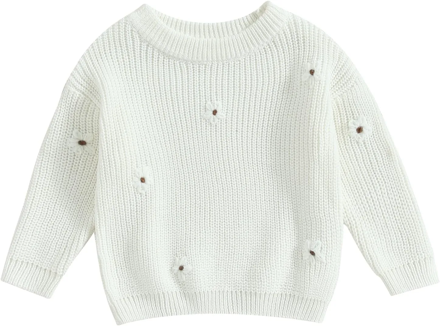 YINGISFITM Toddler Infant Baby Girl Boy Knit Sweater Cable Knitted Sweaters Long Sleeve Sweatshirt Fall Winter Clothes Outfit