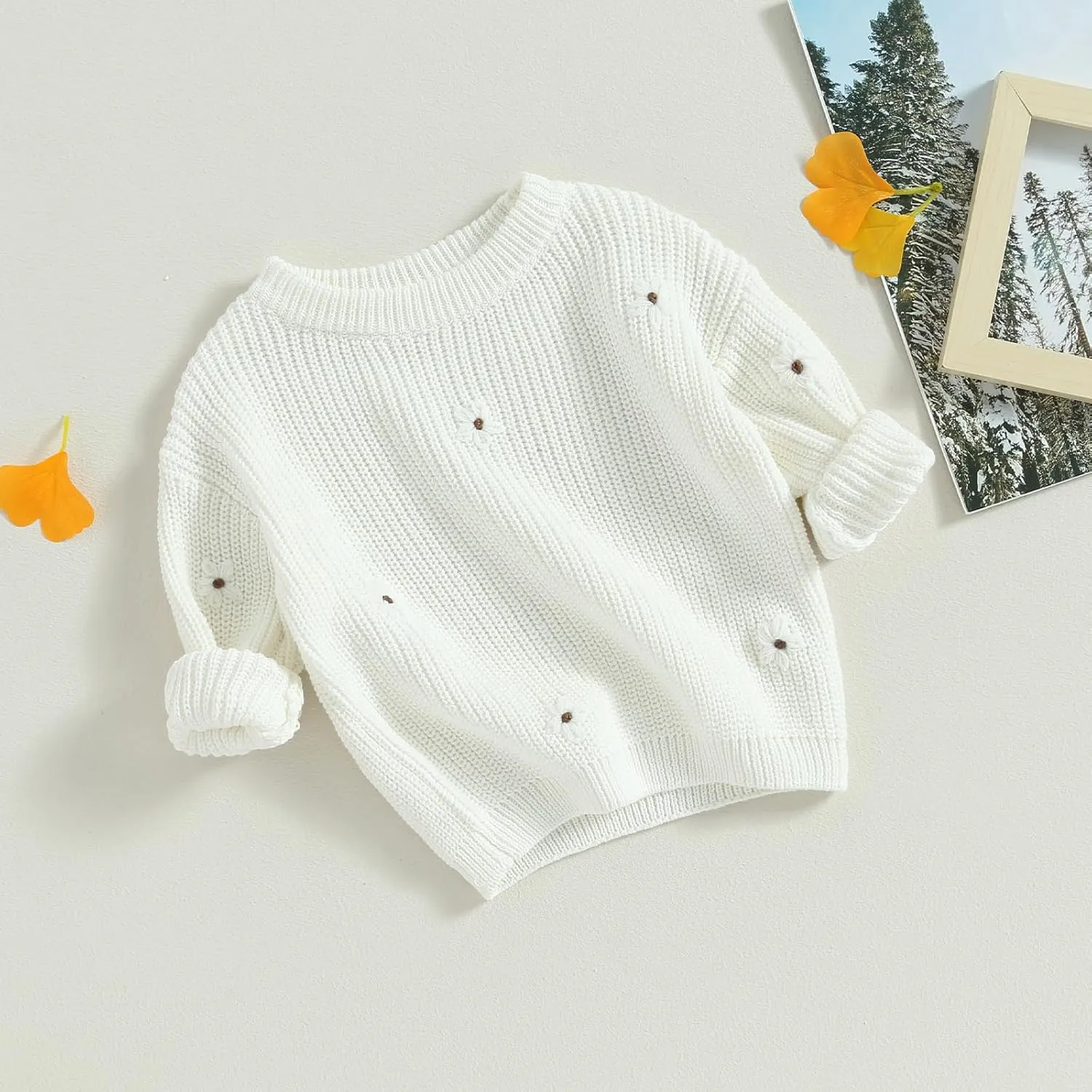YINGISFITM Toddler Infant Baby Girl Boy Knit Sweater Cable Knitted Sweaters Long Sleeve Sweatshirt Fall Winter Clothes Outfit