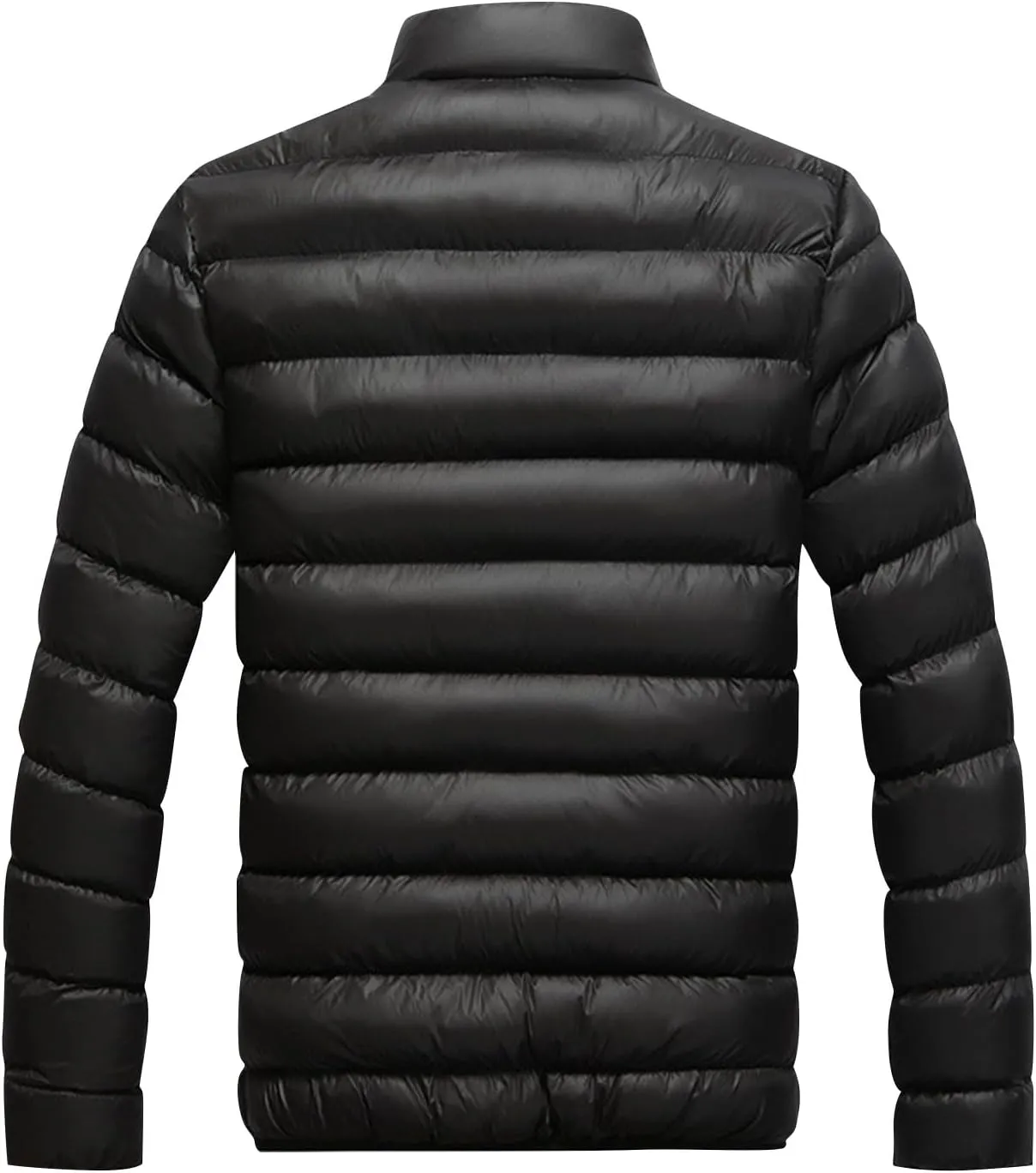 Ymosrh Men's Winter Jackets Packable Lightweight Water Resistant Puffer Down Alternative Jacket Mens, M-2XL