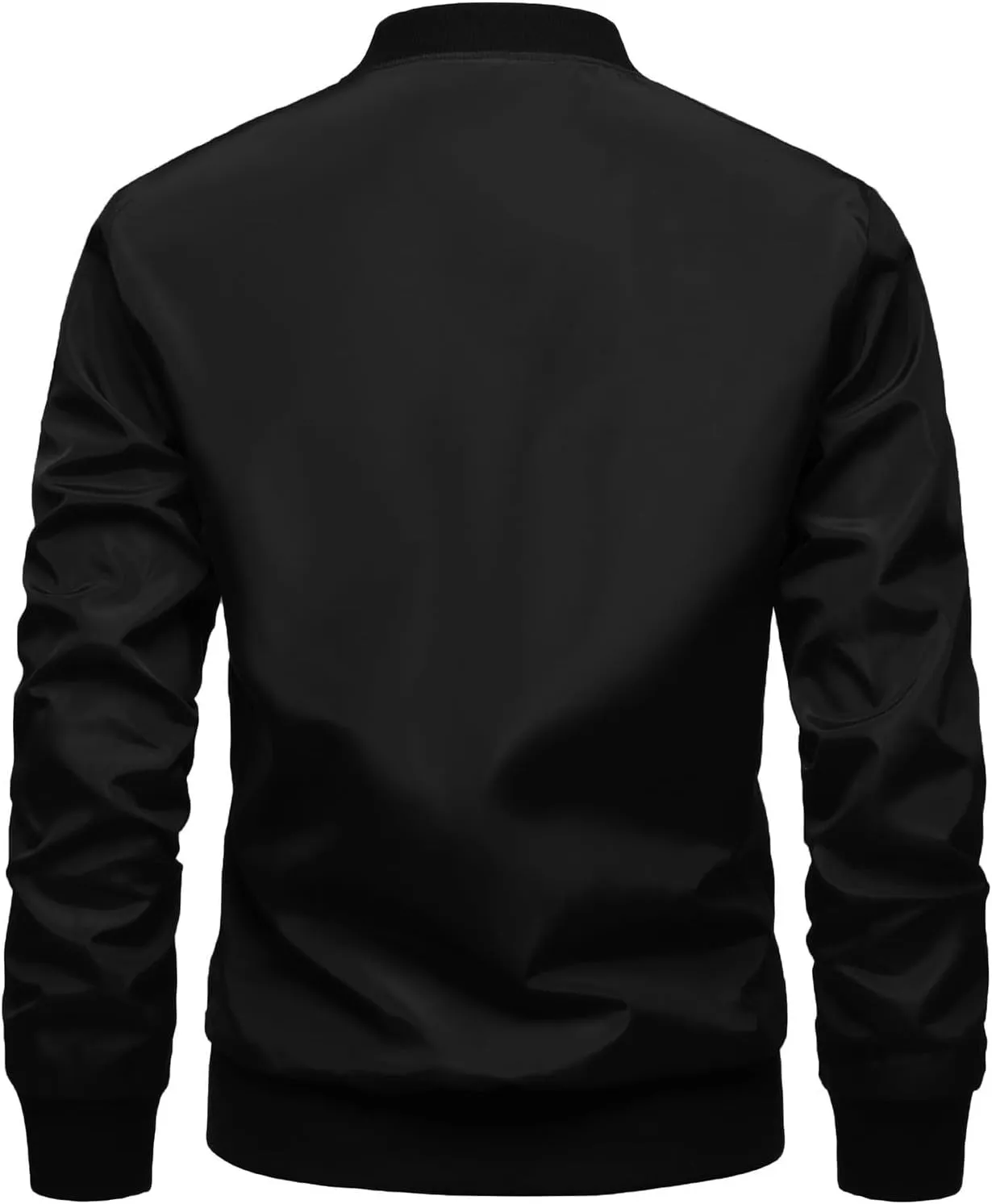 ZEFOTIM Mens Casual Jacket Tall and Big Zip Up Sweatshirt Graphic Big Outdoor Coats with Pockets