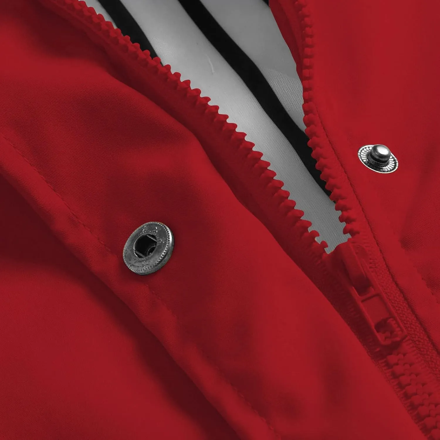 ZEFOTIM Rain Jacket Women with Hood Waterproof Lightweight Casual Raincoat Zip Up Hiking Jackets with Pockets Clothes