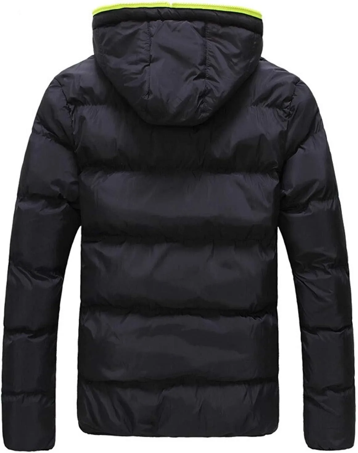 Zipper Winter Coat Cotton-padded Casual Jacket Hoodie Color Men's Collision Men's Coats & Fashion Jacket Men